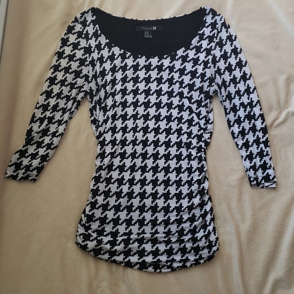 🔵Houndstooth dress top